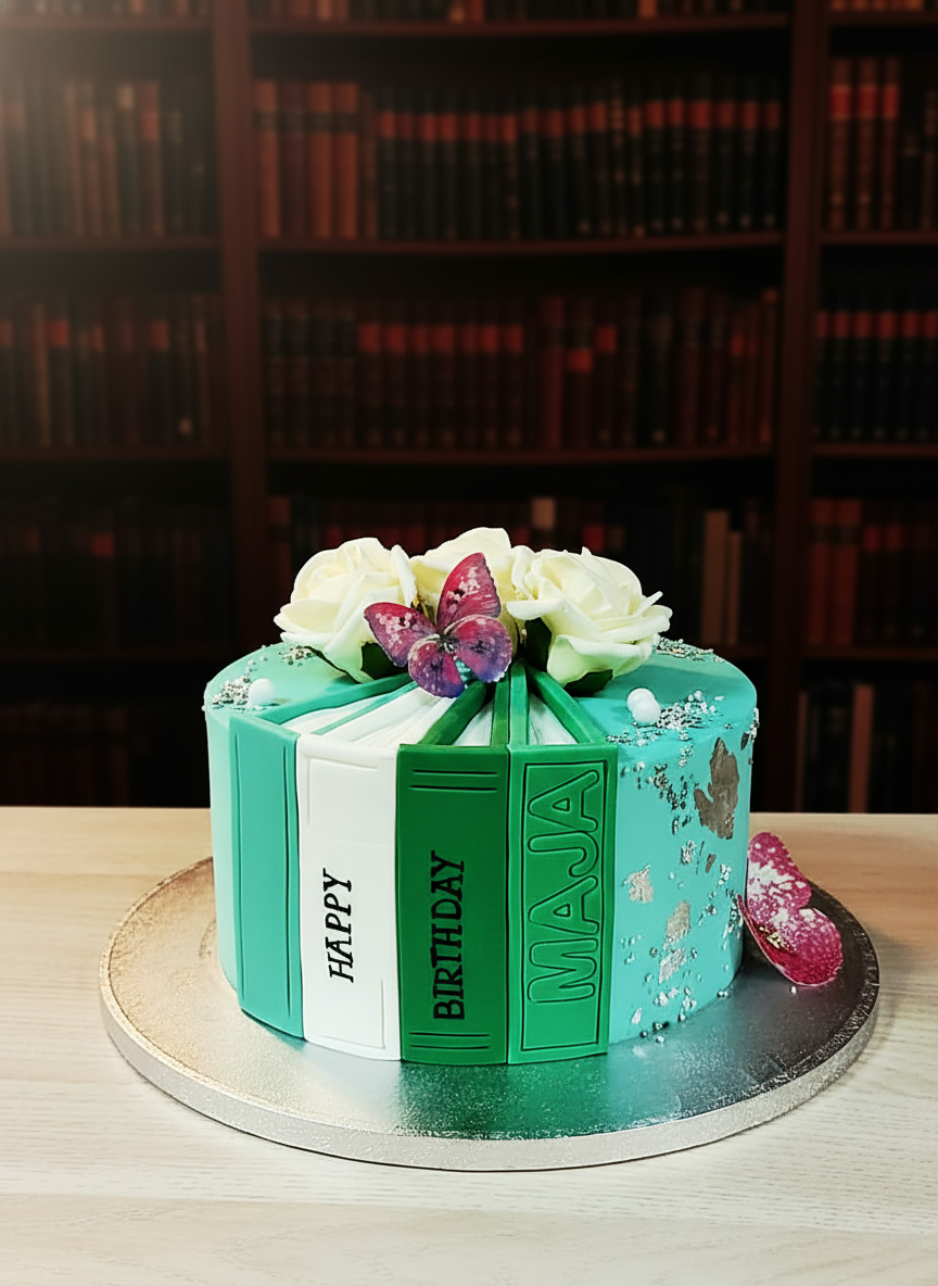 Book-Lover Birthday Cake