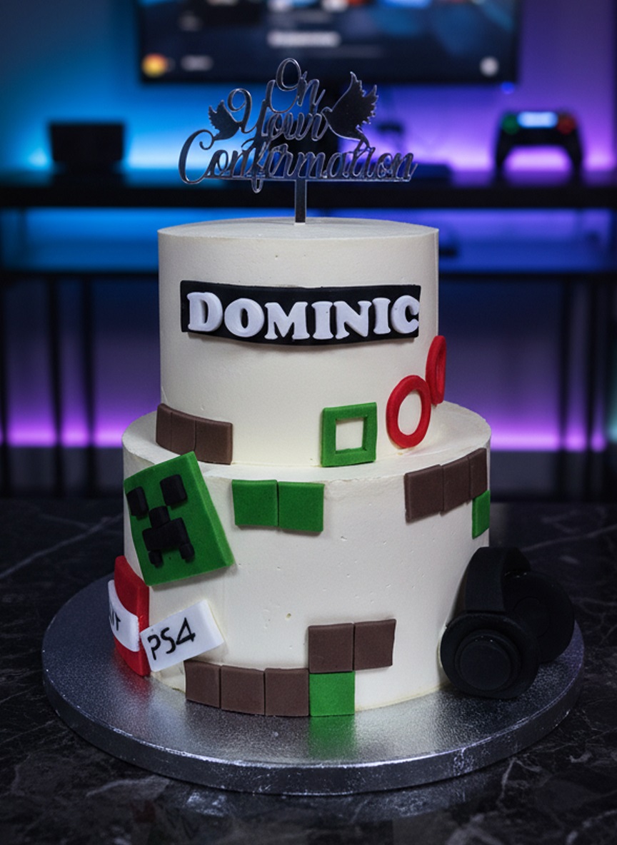 Gaming Confirmation Cake
