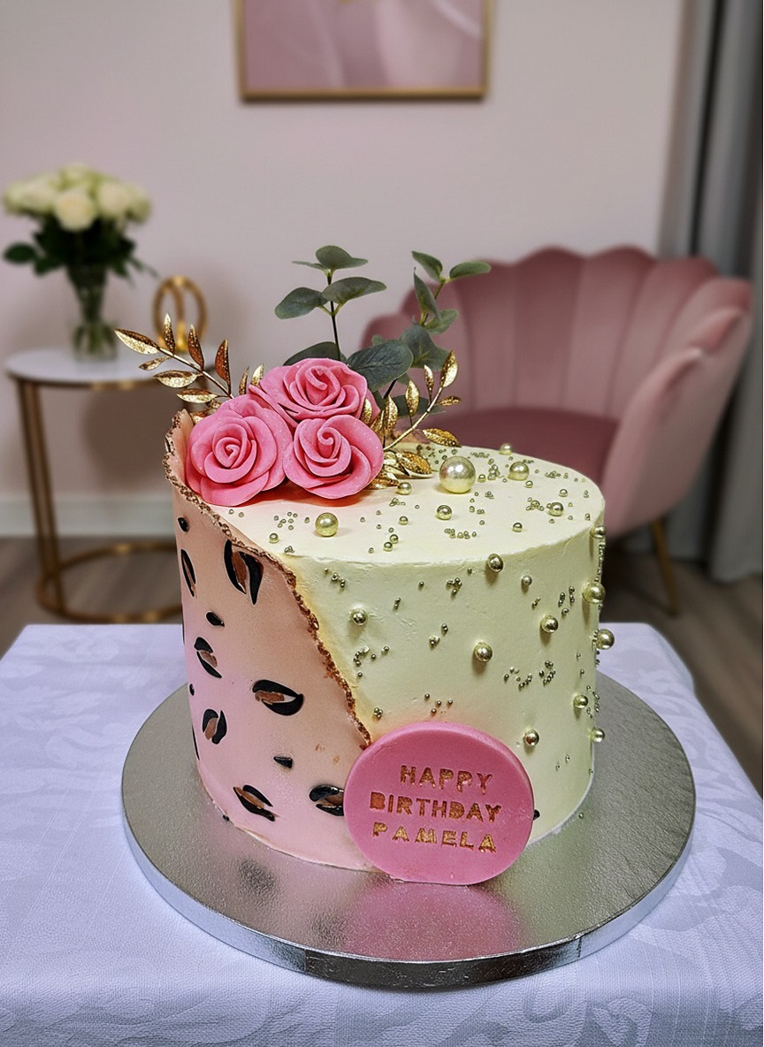 Leopard Luxe Cake