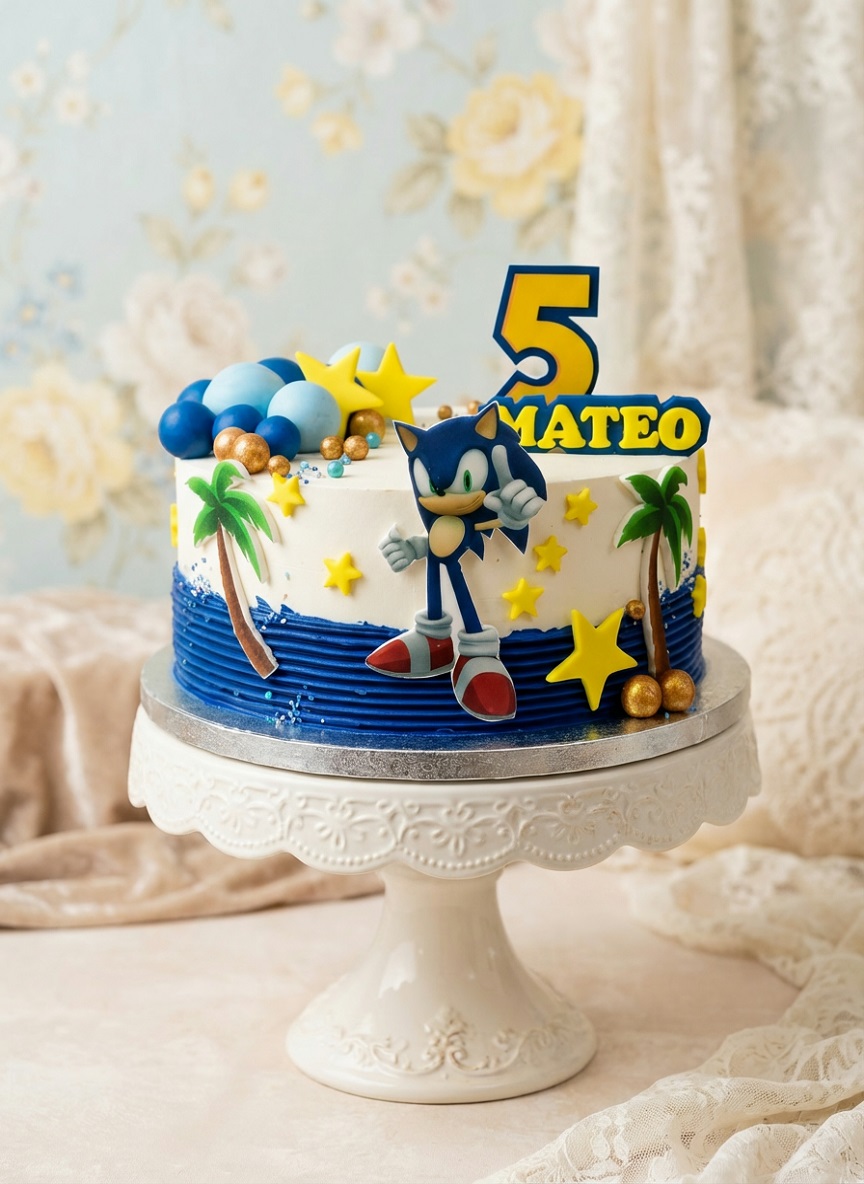 Sonic the Hedgehog Birthday Cake